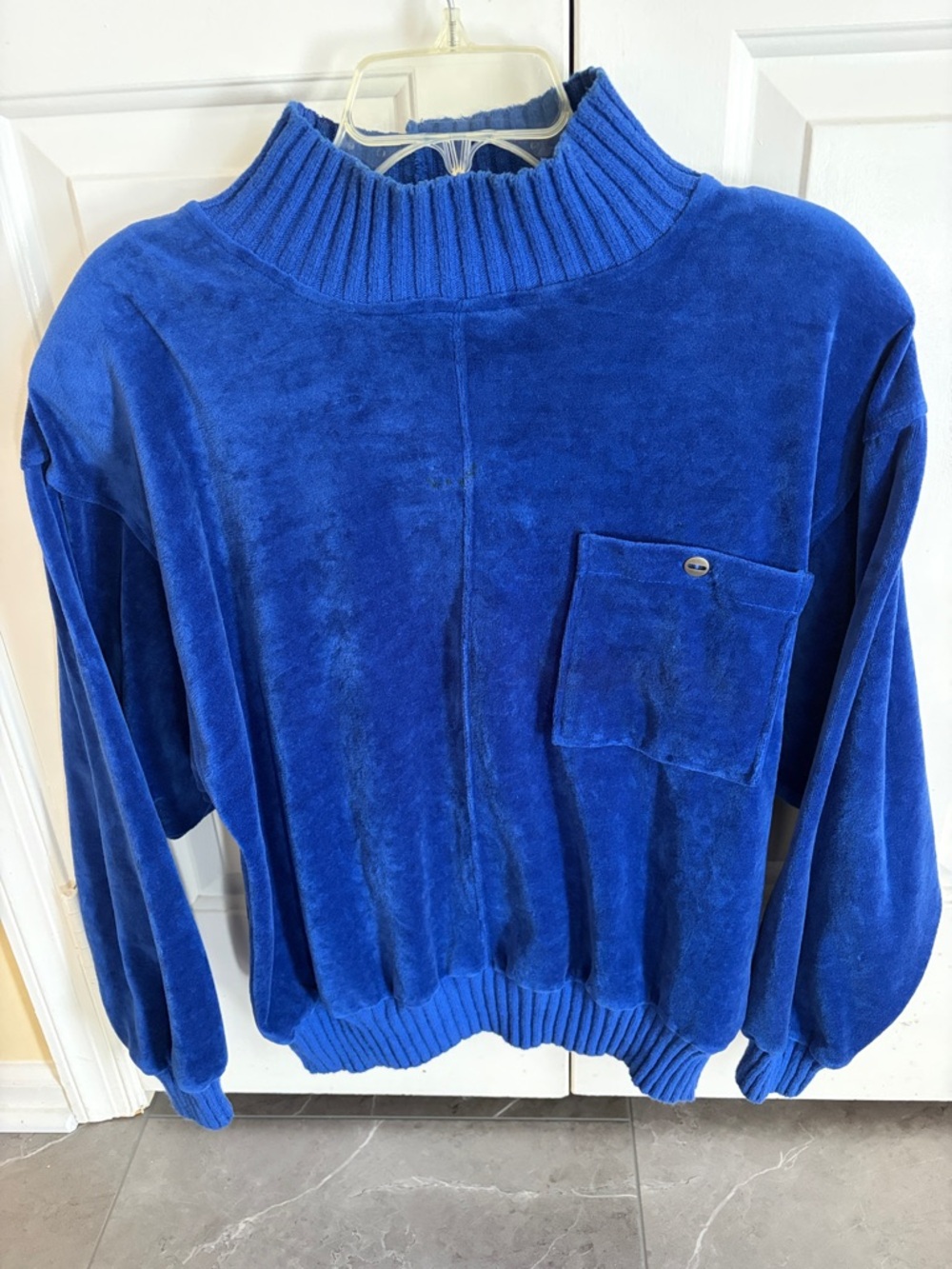 Vintage Bill Blass Velour Pullover